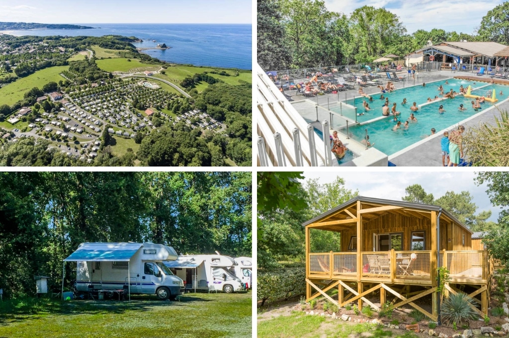 Flower Camping De La Corniche Urrugne baskenland, campings Frans-Baskenland