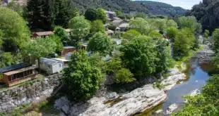 Domaine de la Plage aan de rivier Ardeche, Ardèche