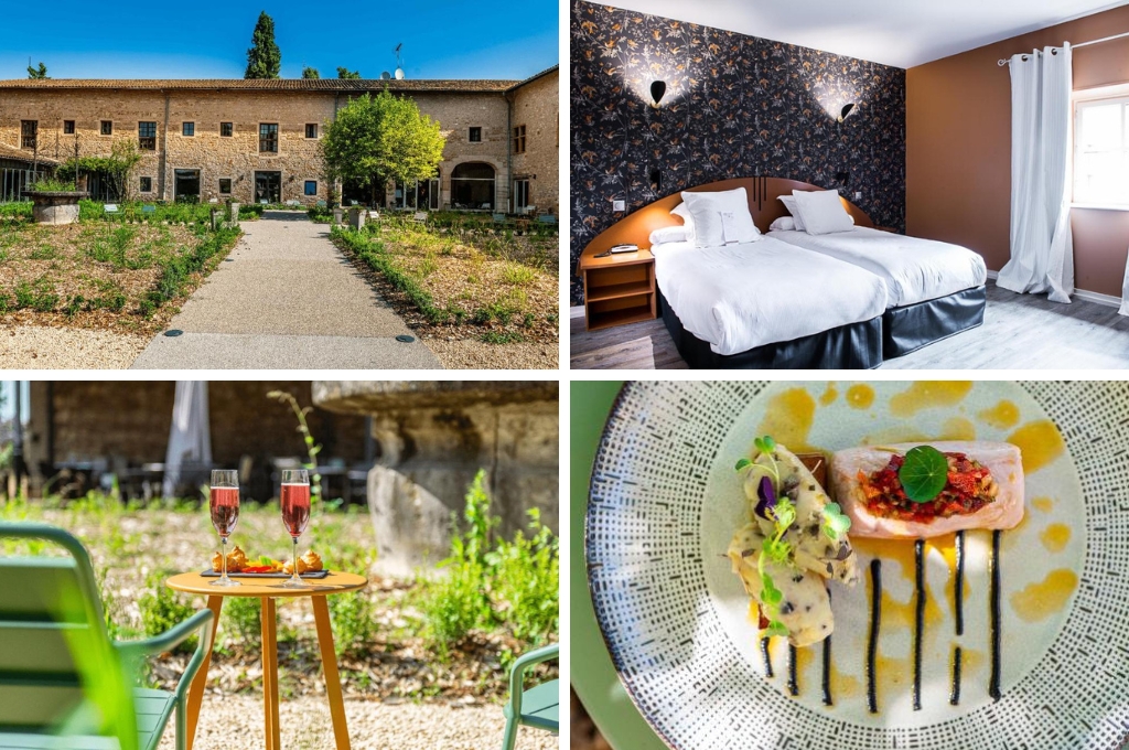 Demeures et Chateaux lAbbaye Caladoise booking tussenstop hotels lyon, doorreis hotel lyon