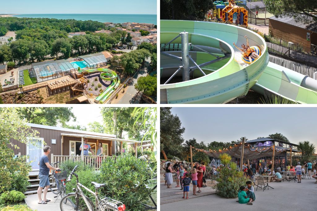 Camping Le Petit Rocher aan zee in de vendee,